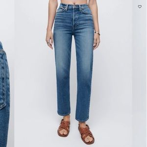 RE/DONE 70s high rise stovepipe comfort stretch